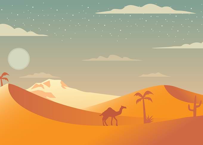 Desert Landscape Artwork