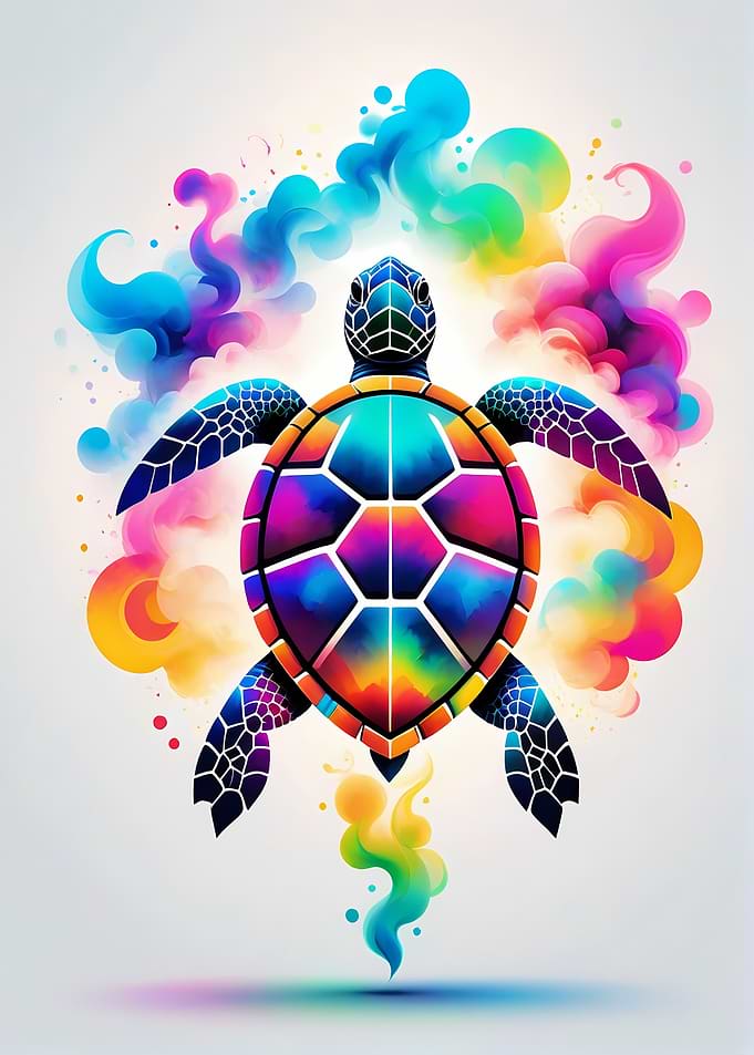 Geometric Color Turtle