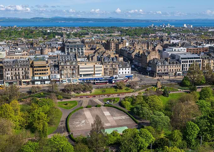 View Above Edinburgh City