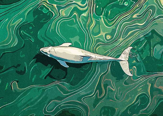 Whale Abstract