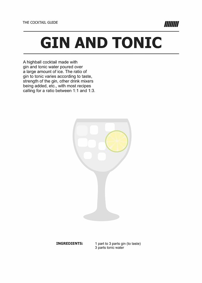 gin and tonic description