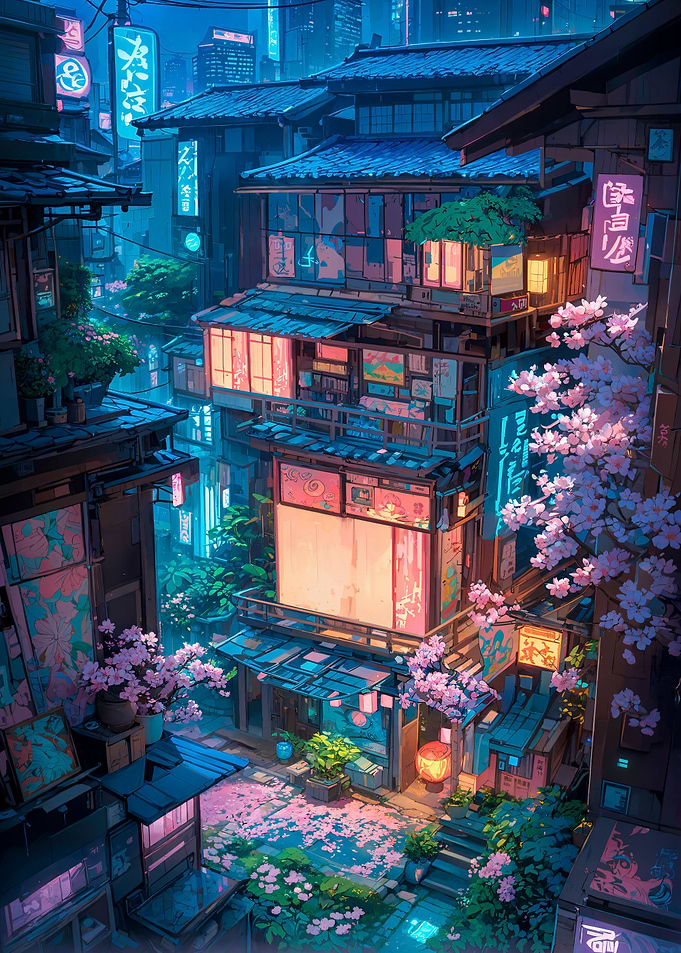 Cyberpunk Back Alley