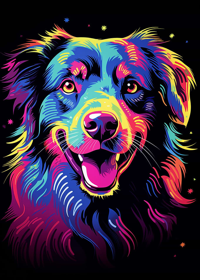 Neon Australian Shepherd