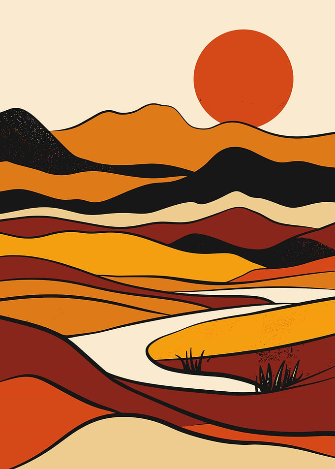 Earthy Abstract Desert