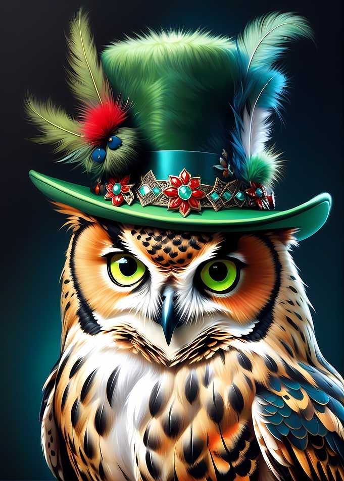 Owl with Hat