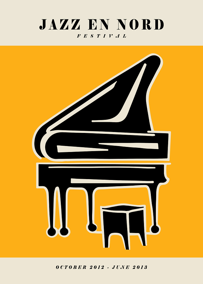 Jazz En Nord Yellow Print