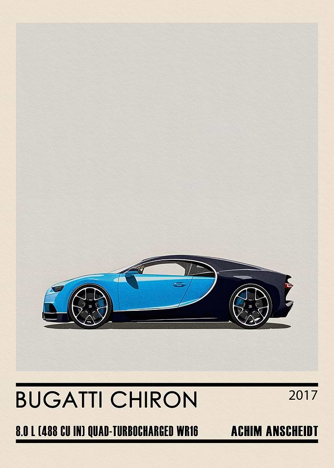 Bugatti Chiron Car Minimal