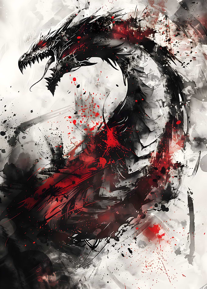 Viking dragon Nidhogg
