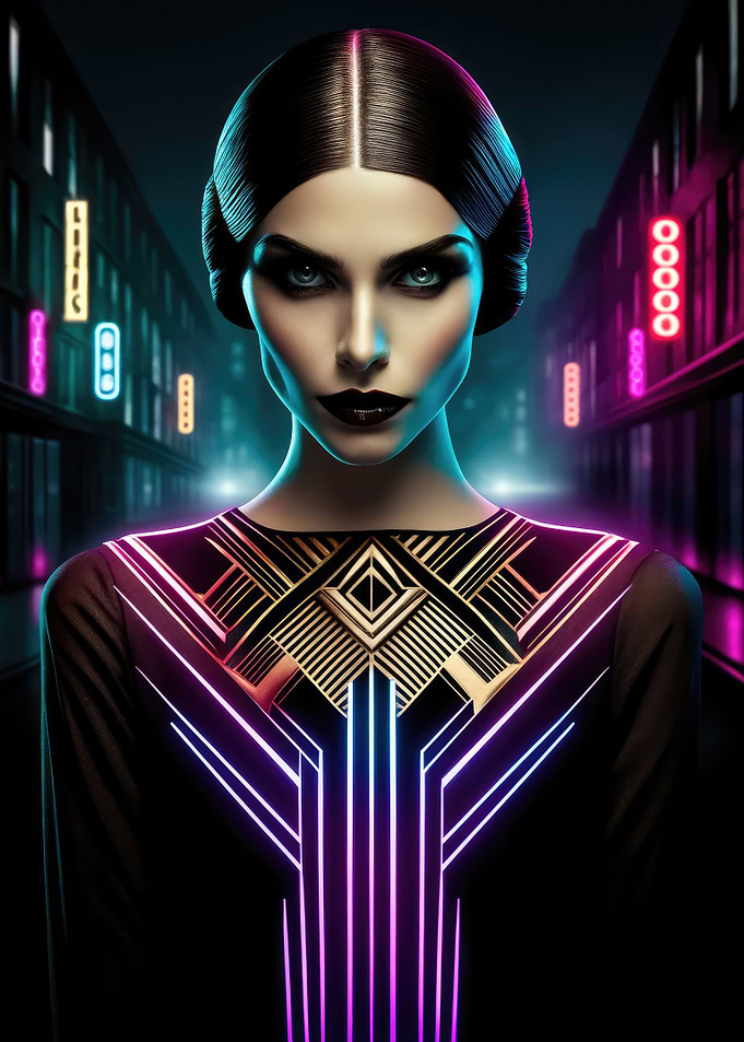 Deco Neon Mystique