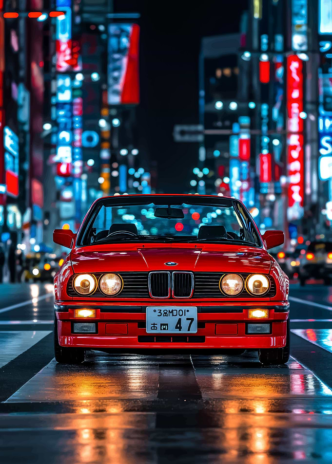 City Nights Red BMW M3 E30