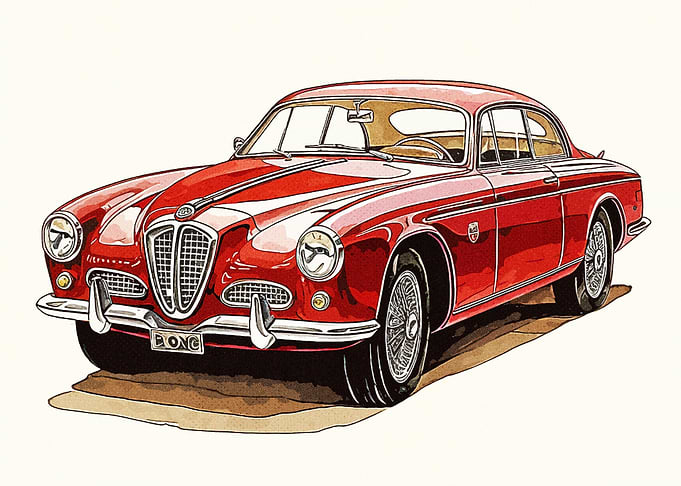 Red Car Vintage