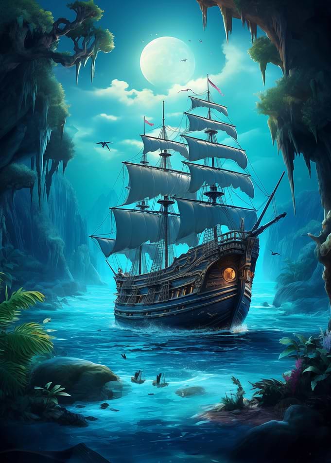 Pirate Ship Landscape