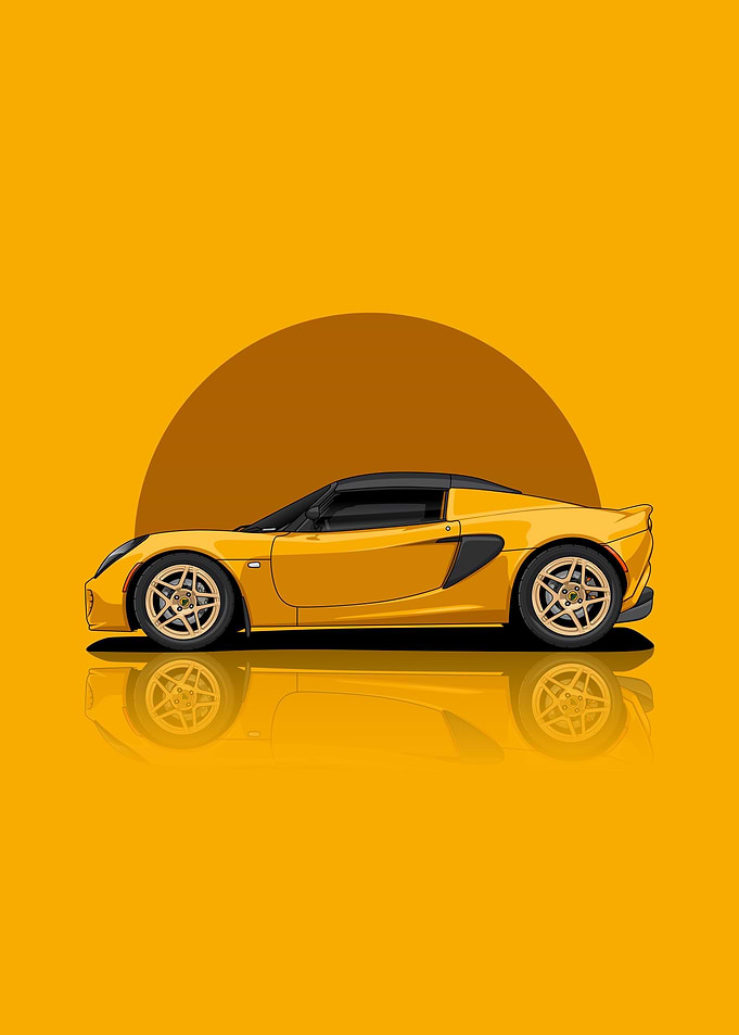 Art Lotus Elise Yellow
