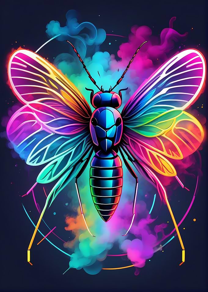 Geometric Color Butterfly