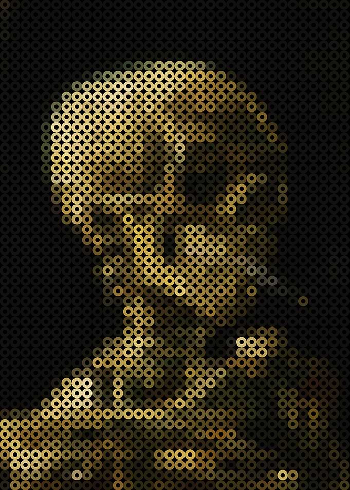Skull with Burning Cigaret