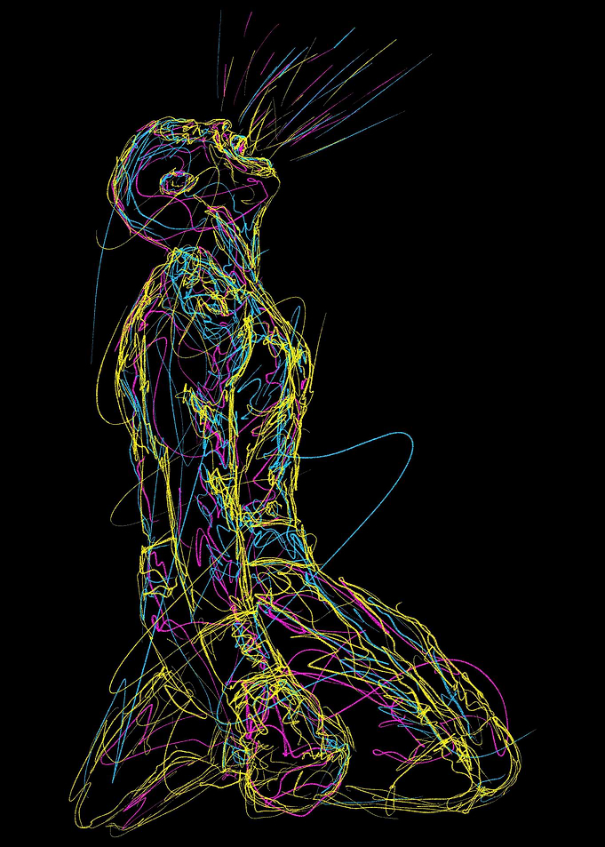 boxing scribble art 3