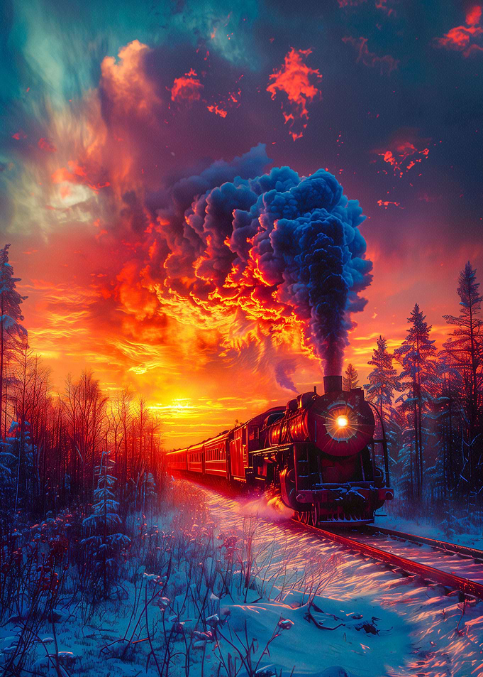 Retro Locomotive