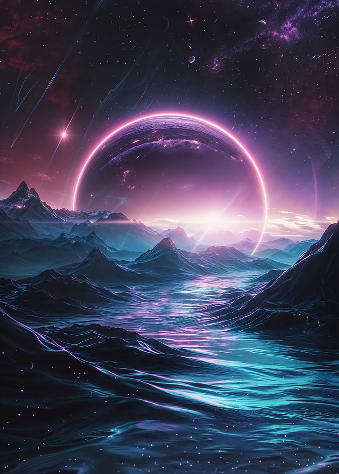 Alien Flooded Mountains