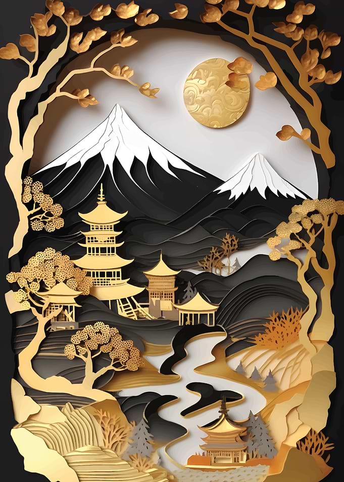 Golden Landscape Jpan