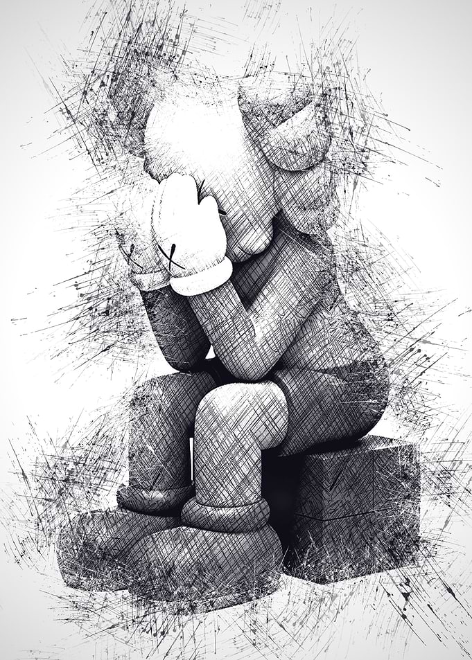 Kaws Toys Drawing