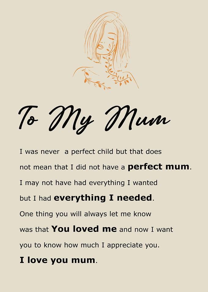 Mothers Day Mum Gift