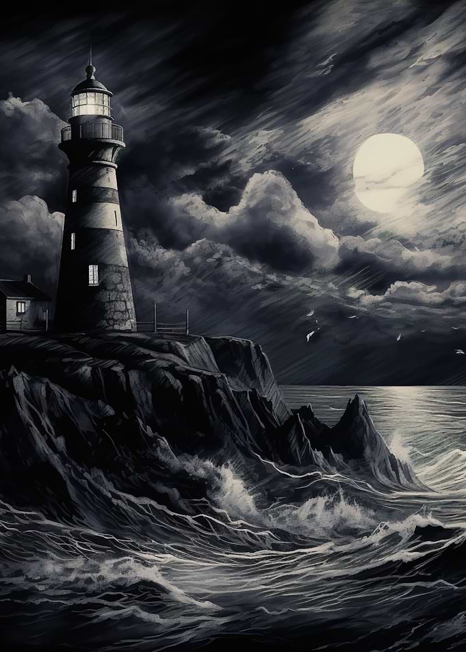 Lighthouse in the storm