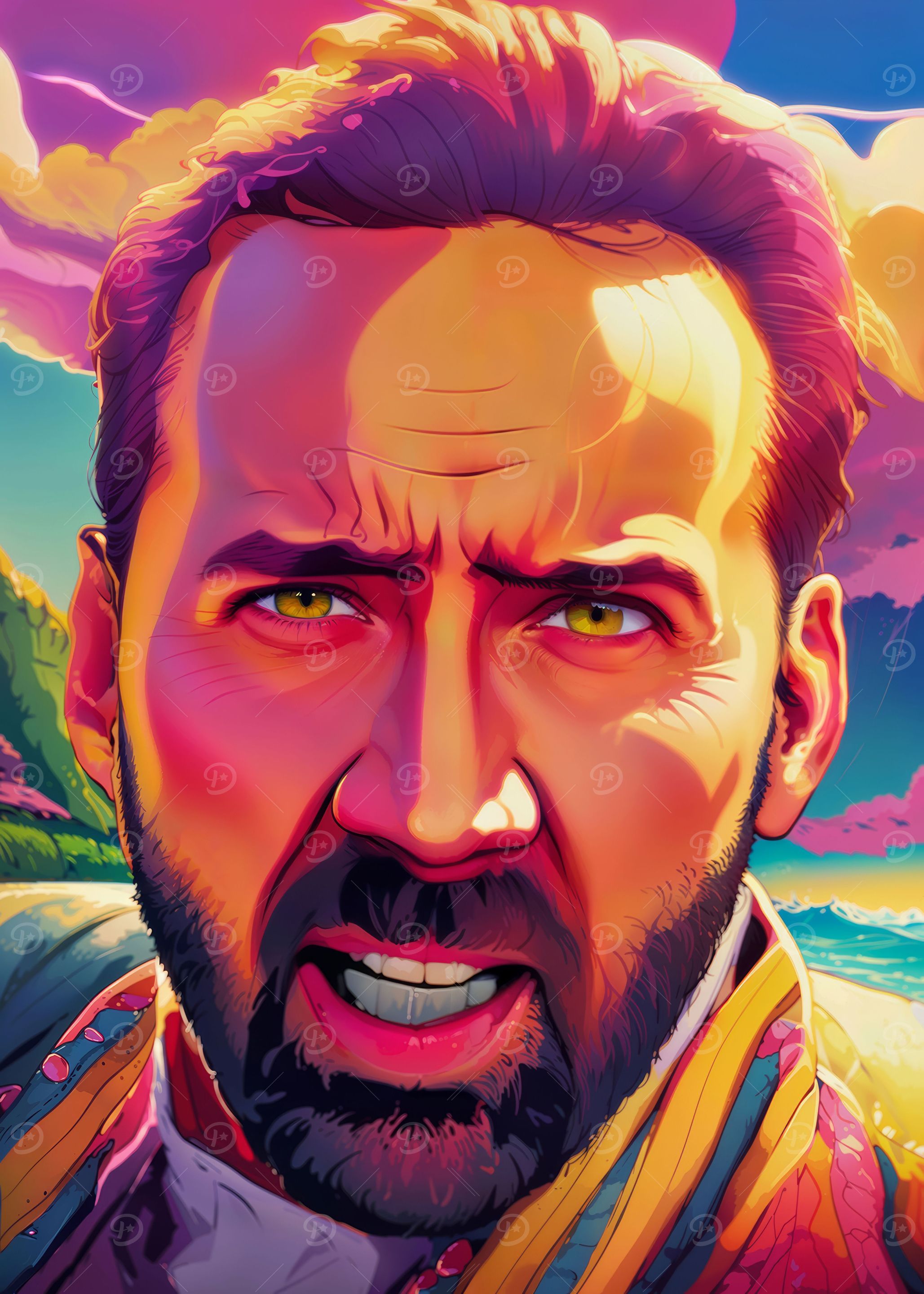 Nicolas Cage Meme Art