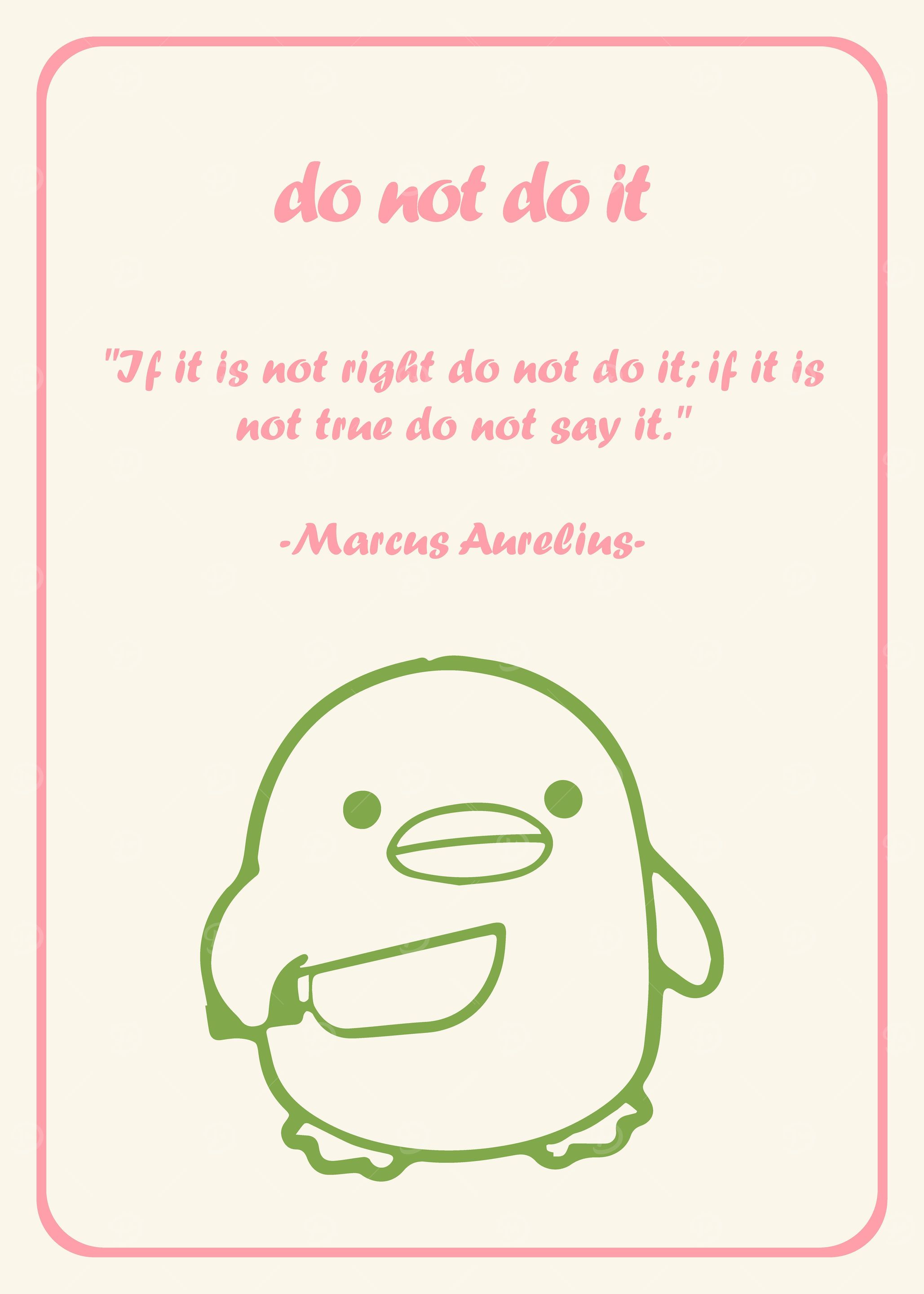 do not do it