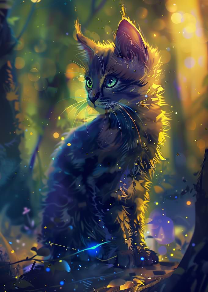 Dreamlike kitten
