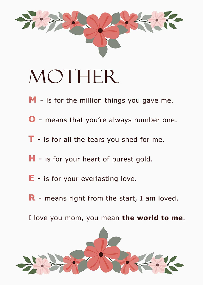 Happy Mothers Day Mommy