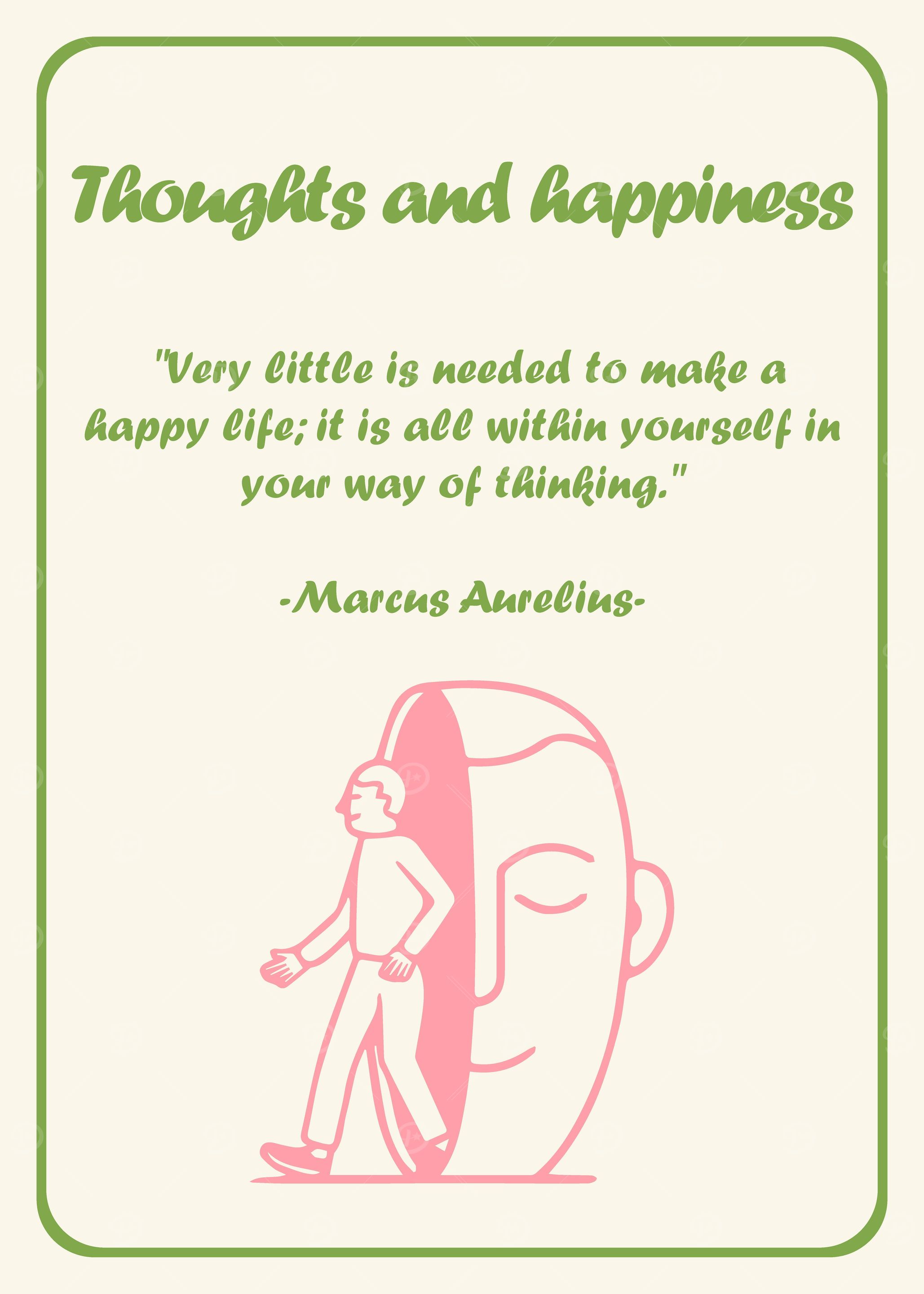 Thoughts and Happiness