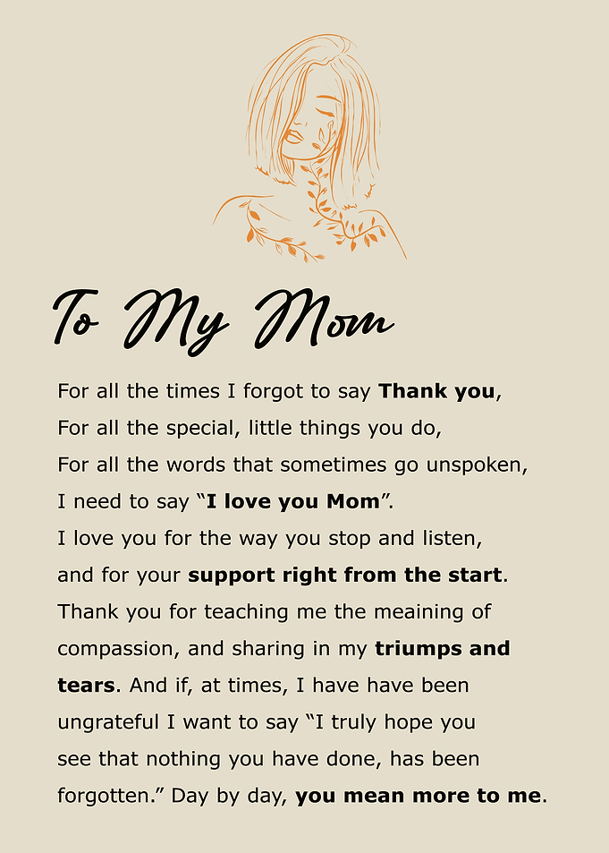 Mothers Day Thank You Mom