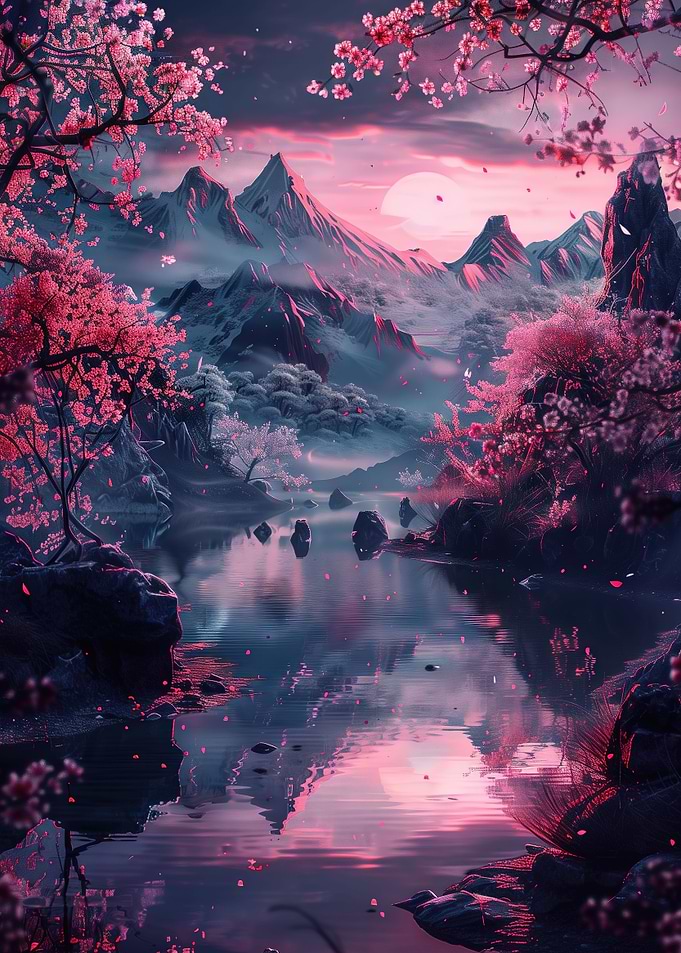 Japanese Mountain Lake