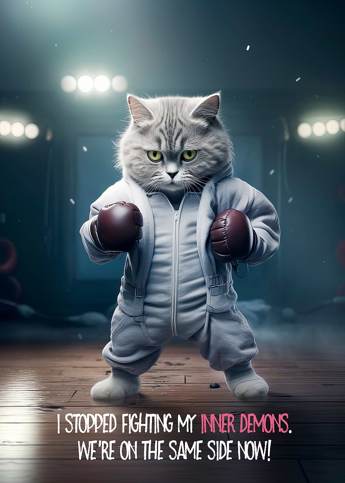 FUNNY CAT Inner Demons