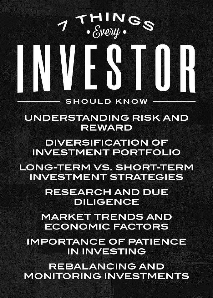 7 things every investor