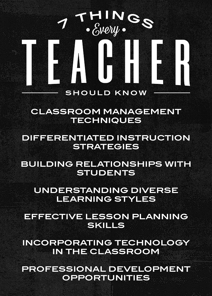 7 things every teacher