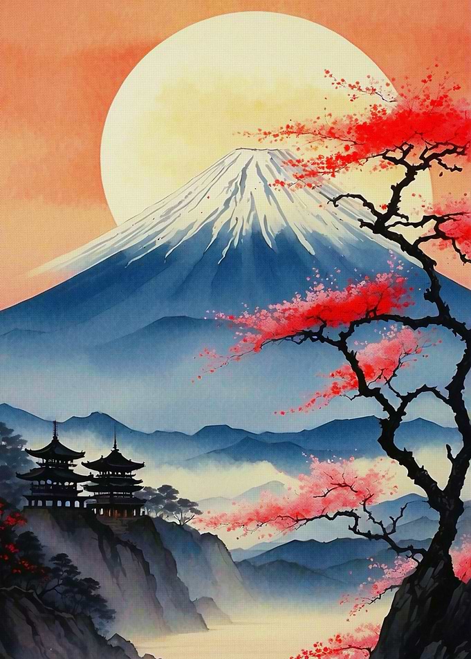 Fuji Cherry Blossoms