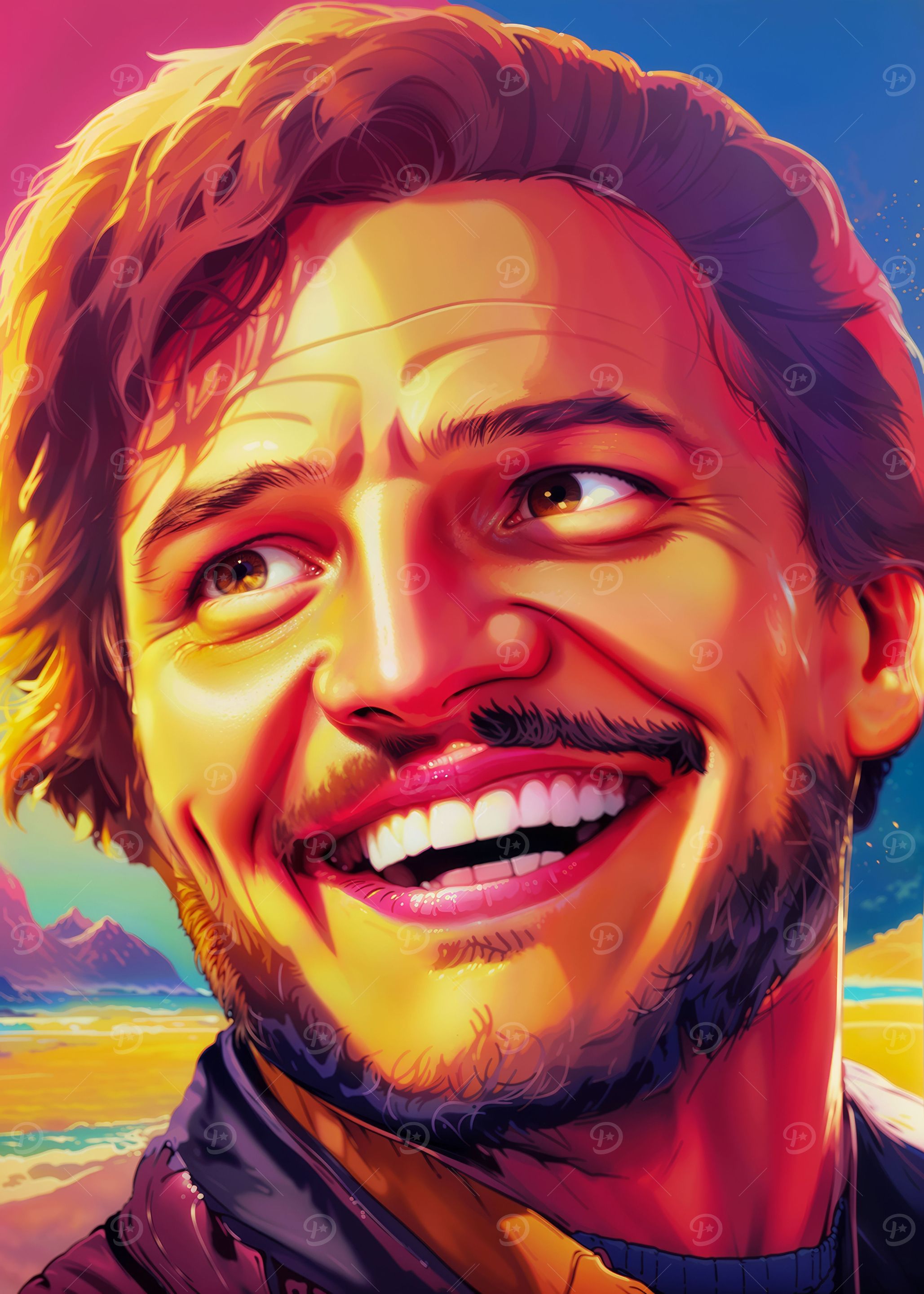 Pedro Pascal Meme Art