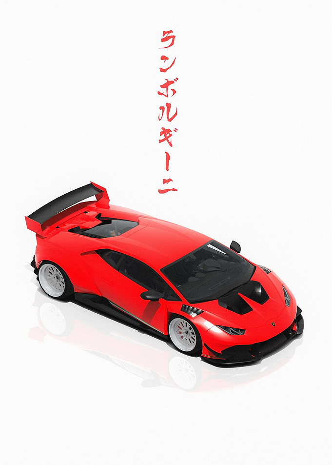 Red Lamborghini Huracan