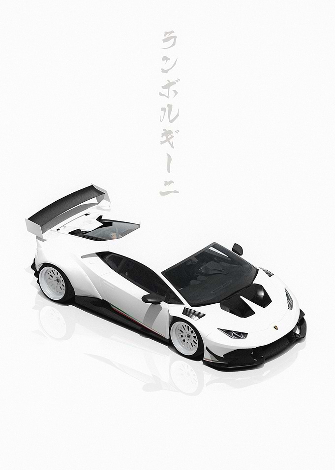 White Lamborghini Huracan