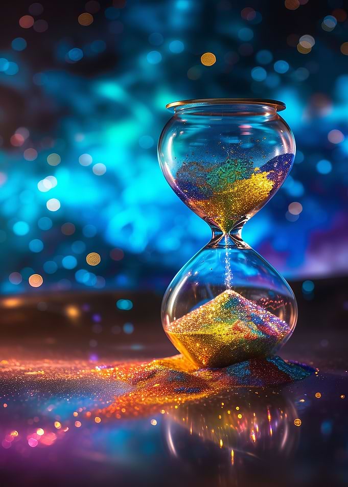 Hourglass In Galaxy