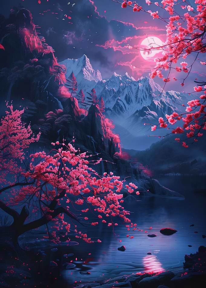 Serene Neon Nights