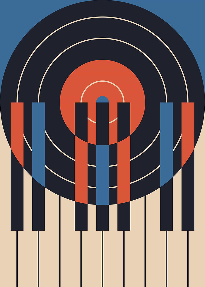 Piano vinyl record
