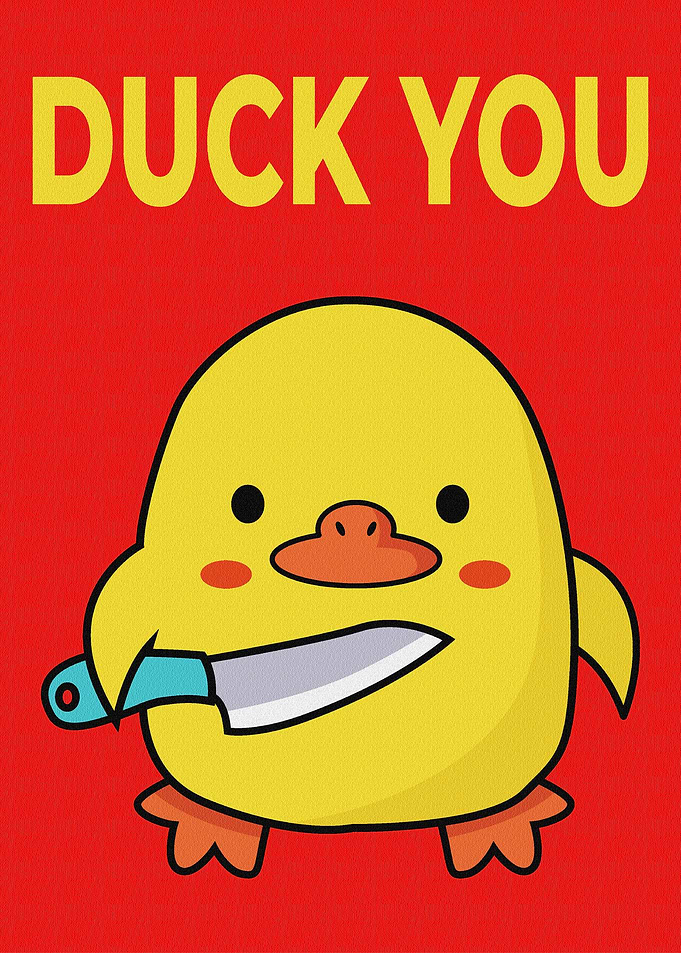 Funny Animals Duck Knife