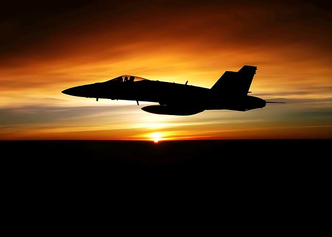 Plane Sunset