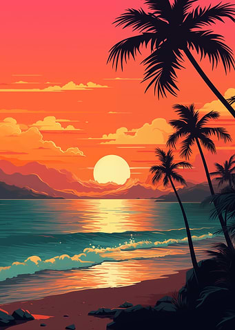 Sunset on the Beach