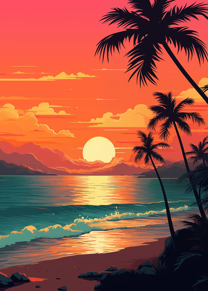 Sunset on the Beach
