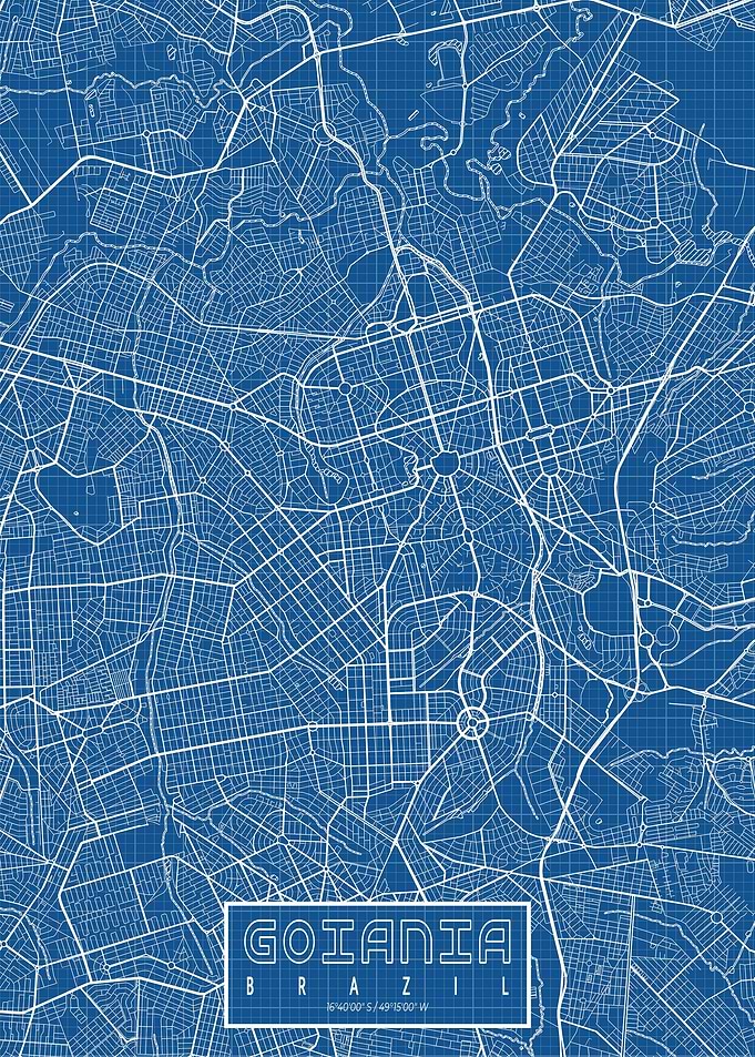 Goiania City Map Blueprint