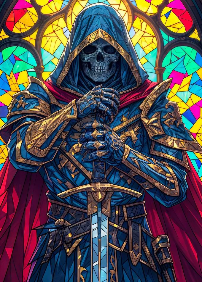Dead Paladin Stained Glass