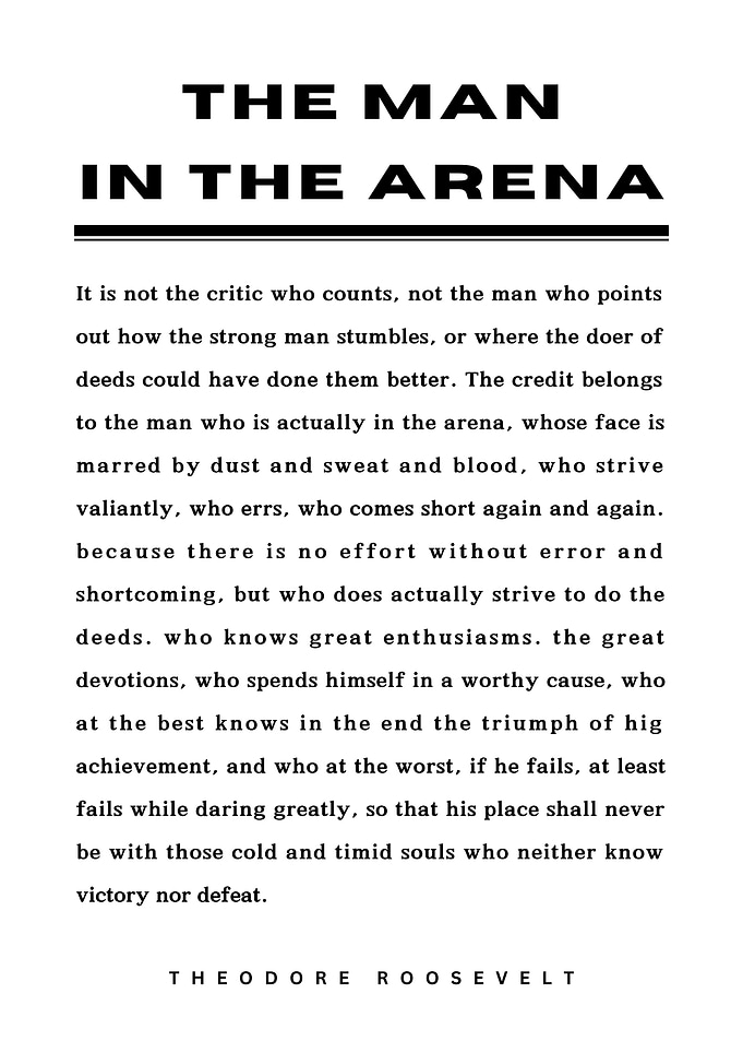 The Man in the Arena